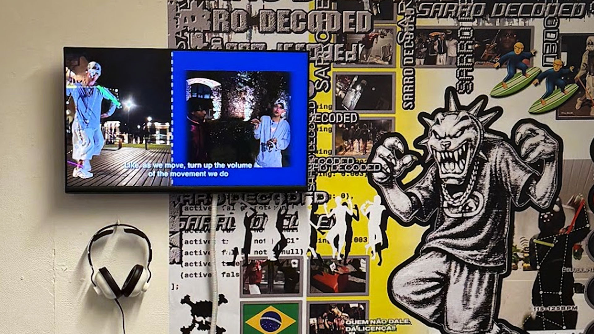 TV na exposição